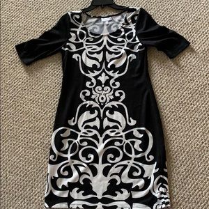 Black and white dress